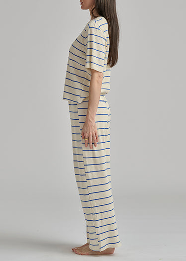 CLUB WAFFLE SHORT SLEEVE TOP & PANT SET