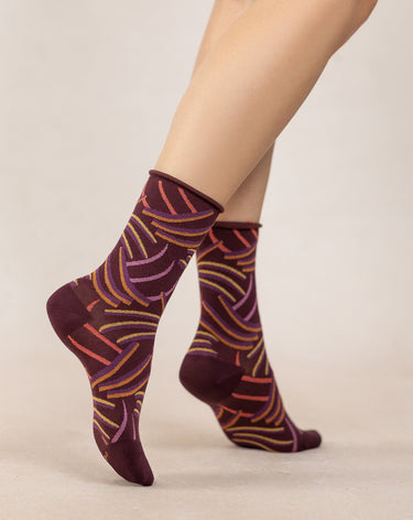 COTTON SOCKS WITH CLAWS PATTERN
