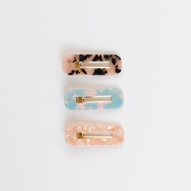BARRETTE CLIP SET - 3 PACK