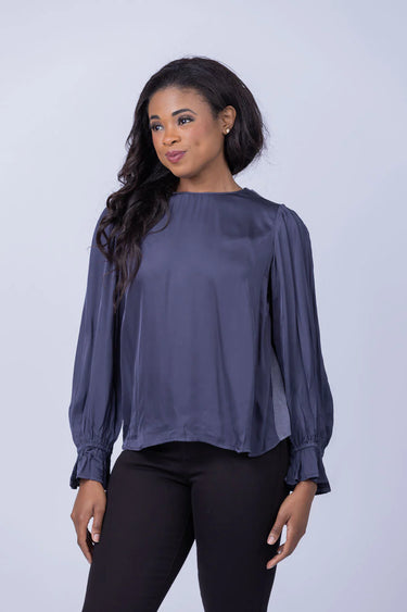 PARI LUX SLUB LONG SLEEVE TOP