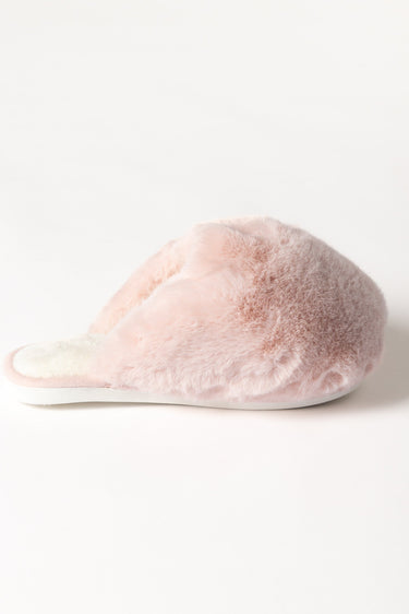 FURRY PUFF FAUX FUR SLIPPERS