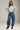GOOD LUCK PRINTED BARREL JEANS