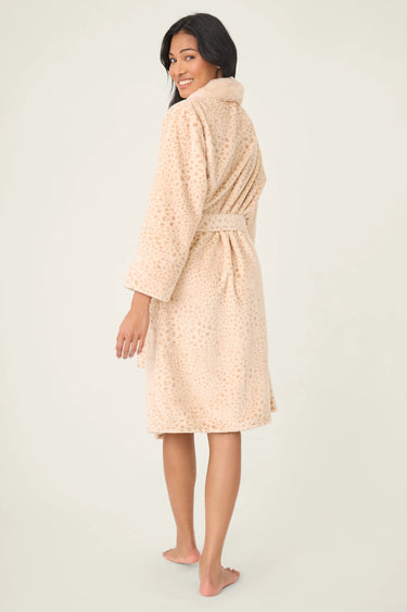 LUXE PLUSH LEOPARD PRINT ROBE
