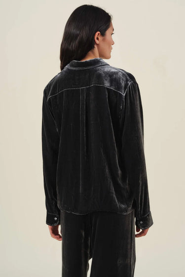 ILIANA SILLK VELVET SHIRT