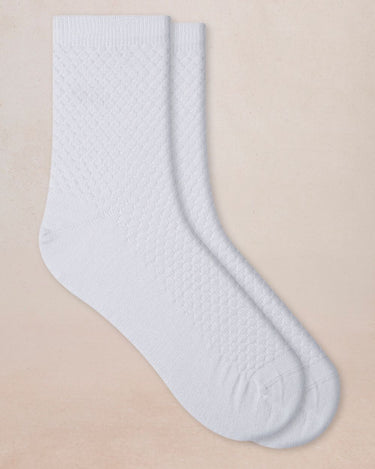 SHORT SATIN HONEYCOMB SOCK