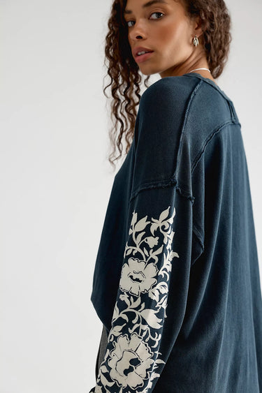 WE THE FREE FLORA OVERSIZED LONG SLEEVE TEE