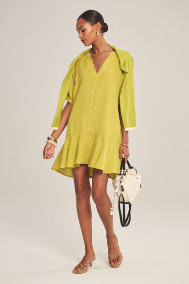 MEADOW WOVEN LINEN DRESS