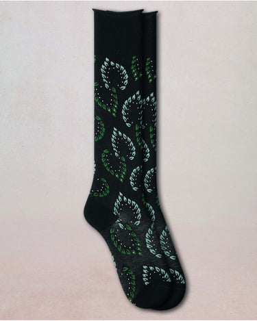FOLIAGE VELVET KNEE HIGHS