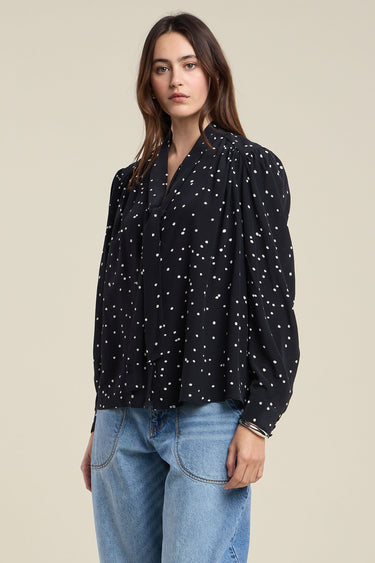 ALMA POLKA DOT BLOUSE