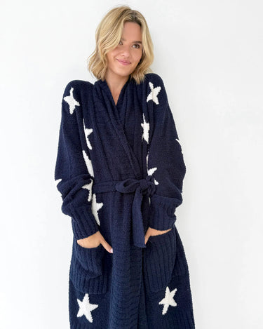 POMONA NAVY OAT STARS ROBE