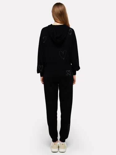 GLITTER HEART JOGGER