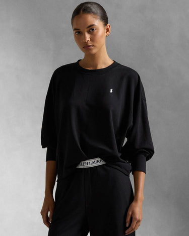 CLUB TERRY CREW WIDE LEG PANT SET