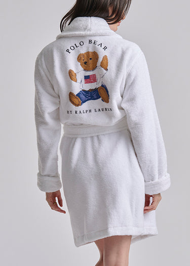 POLO BEAR COTTON TERRY SHORT ROBE