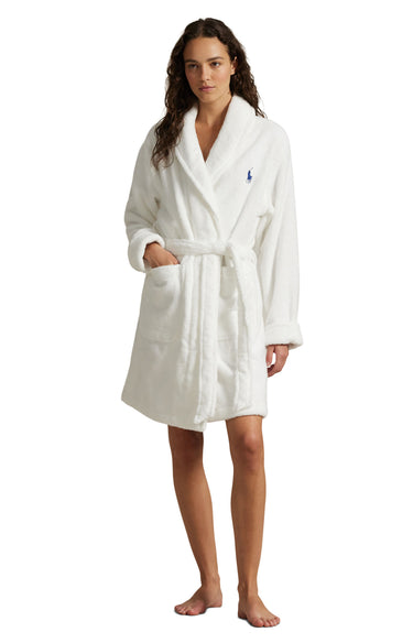 SHORT PRINTED TUXEDO BEAR ROBE