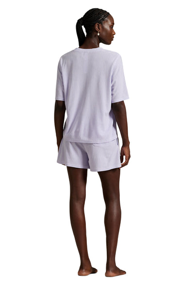 STRIPED KNIT OXFORD SHORT PJ SET