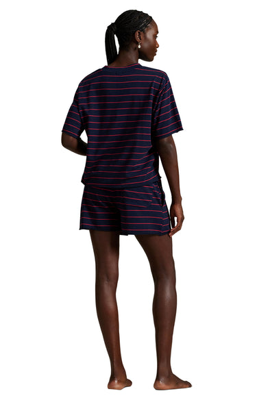 CLUB TERRY 2-PIECE STRIPED SHORT SET