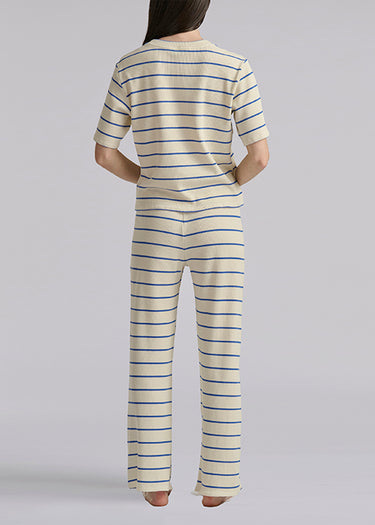 CLUB WAFFLE SHORT SLEEVE TOP & PANT SET