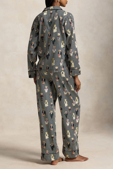 POLO BEAR COTTON LONG-SLEEVE PAJAMA SET