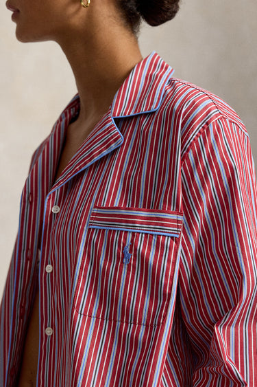 COTTON POPLIN LONG-SLEEVE PAJAMA SET