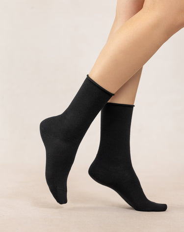 ROLL-TOP COTTON SOCKS