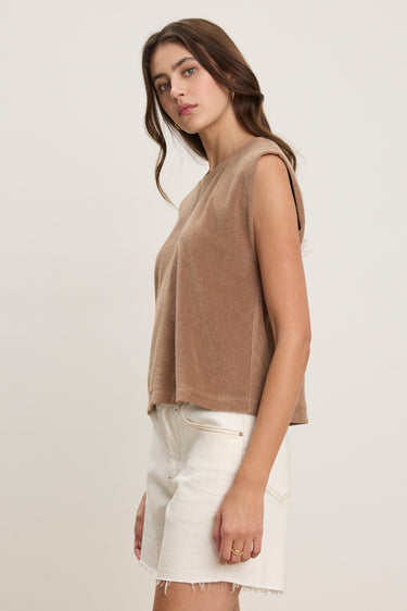ARDEN TERRY SLEEVELESS TANK