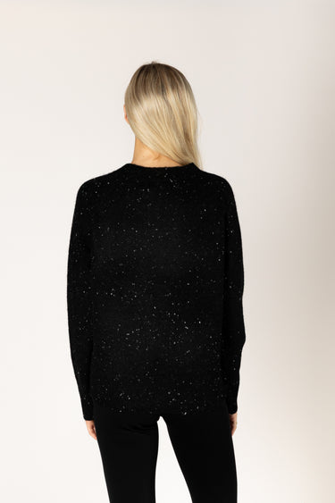 BRYNN HEART FLECK SWEATER