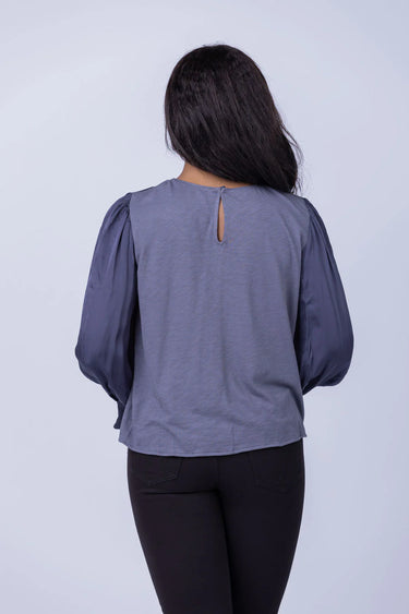 PARI LUX SLUB LONG SLEEVE TOP