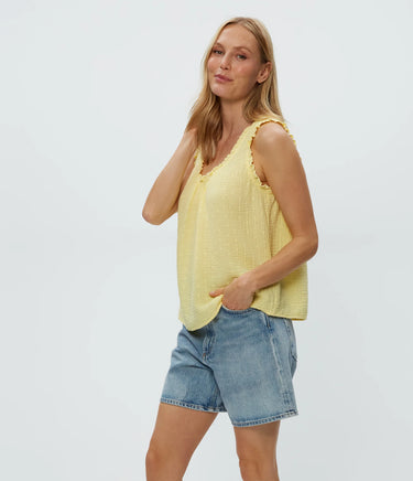 DEVON DOT GAUZE TANK
