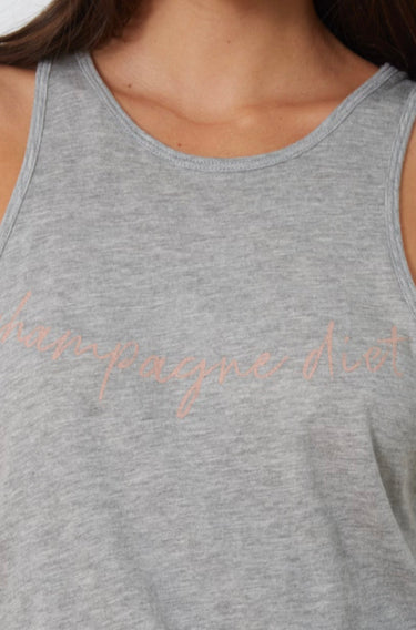 CHAMPAGNE DIET TANK TOP
