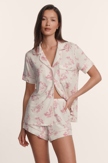 GISELE PRINTED TENCEL™ MODAL SHORT PJ SET
