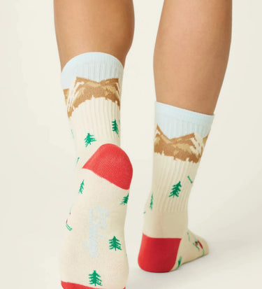 RIBBED SKI LANDSCAPE SOCKS