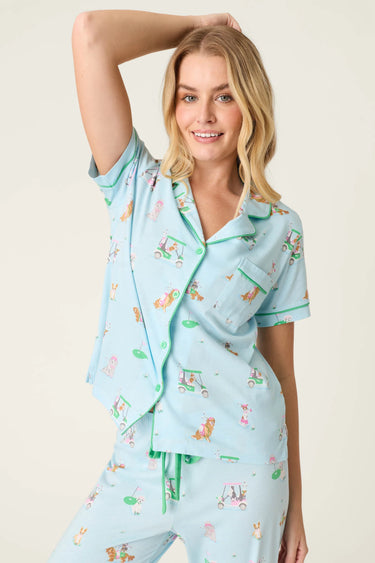 WHIMSY PUTTER PUP CROPPED PJ SET