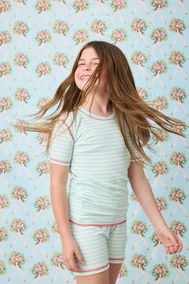 ADRIAN VALENCIA X PJS STRIPED KIDS PJ SET