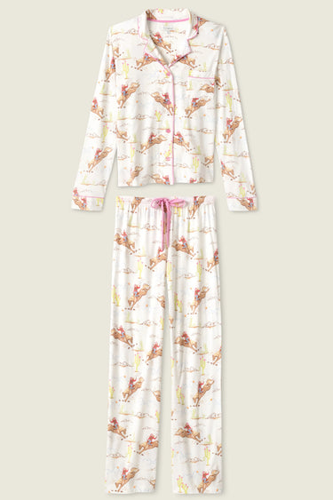 PLAYFUL PRINTS WESTERN PJ SET