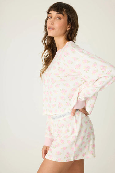 BOYFRIEND BOXER DITSY FLORAL SHORTS SET