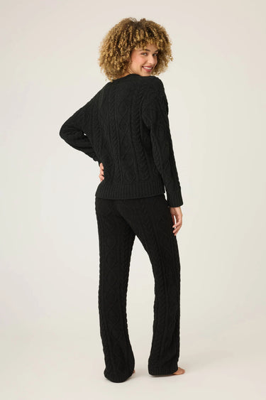 CHENILLE CABLE KNIT LOUNGE SET