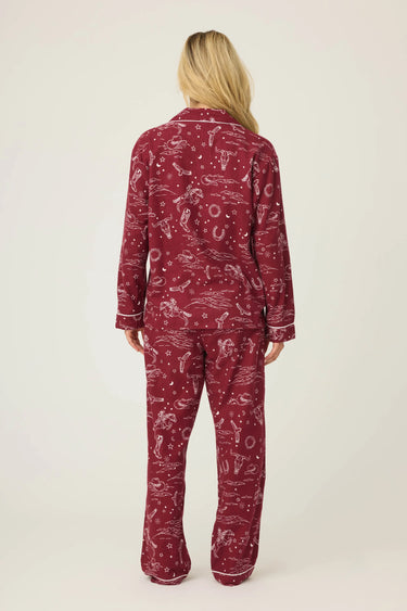 HOLD YOUR HORSES WESTERN FLANNEL PJ SET