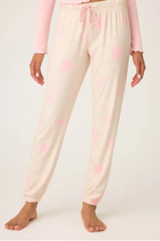 STAY WILD LEOPARD & STAR PRINT PJ SET
