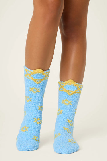 STAR OF DAVID PRINT CREW SOCKS