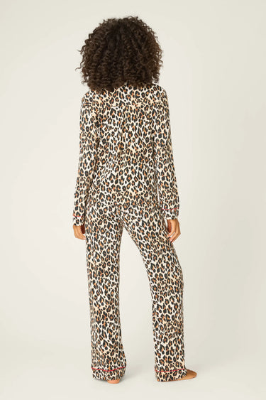 HOLIDAY DREAMS LEOPARD PRINT PJ SET