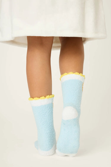 MENORAH PRINT CREW SOCKS