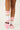 SKI JAMMIE CLASSICS PINK SANTA CREW SOCKS