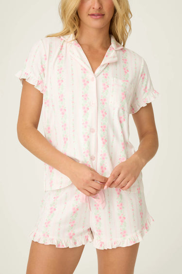 ROSES ARE PINK PETAL DREAM POINTELLE 3-PIECE PJ SET