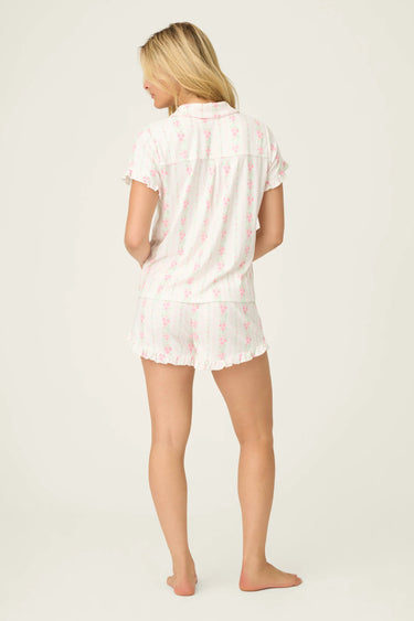 ROSES ARE PINK PETAL DREAM POINTELLE 3-PIECE PJ SET