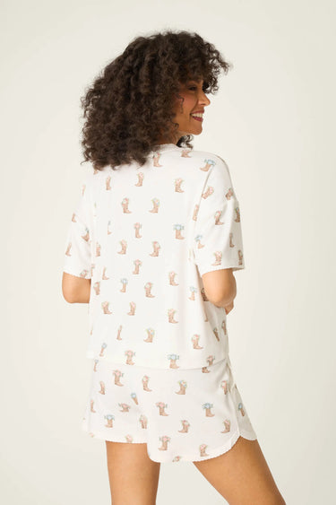 WESTERN BLOOMS BOOT BOUQUET PJ SET
