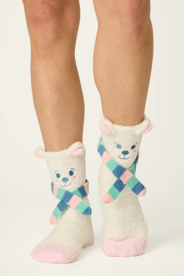 COZY POLAR BEAR SOCKS