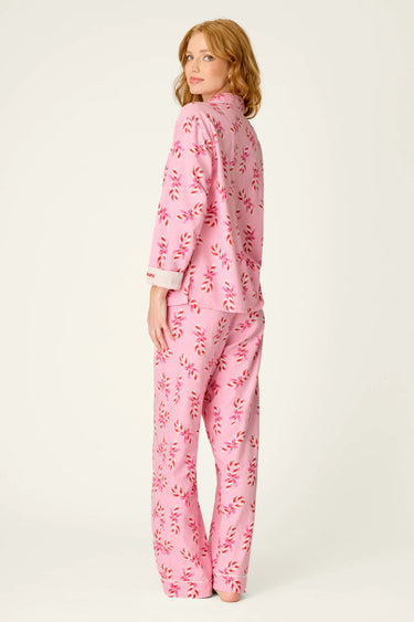 SWEETER THAN SUGAR CANDY CANE PRINT 4-PIECE PJ SET