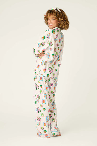 PICTURE PURRFECT PET PORTRAITS 3-PIECE FLANNEL PJ SET