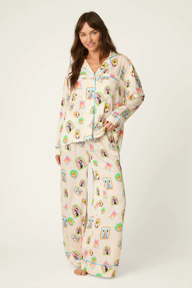 PICTURE PURRFECT PET PORTRAITS SATIN PJ SET