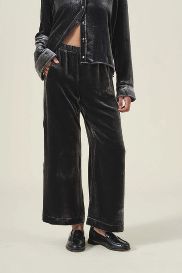 LOLANA SILK VELVET PANT